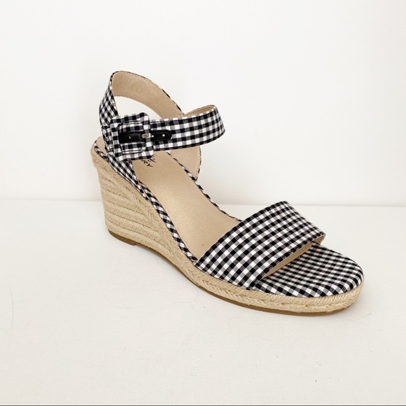 Life Stride Shoes - Life Stride Gingham Wedge Tango Sandals - 8M